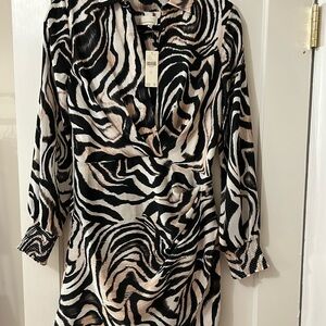Stylish Zebra Print Dress